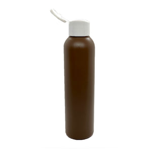 Brown plastic bottle with flip-flop cap 150ml