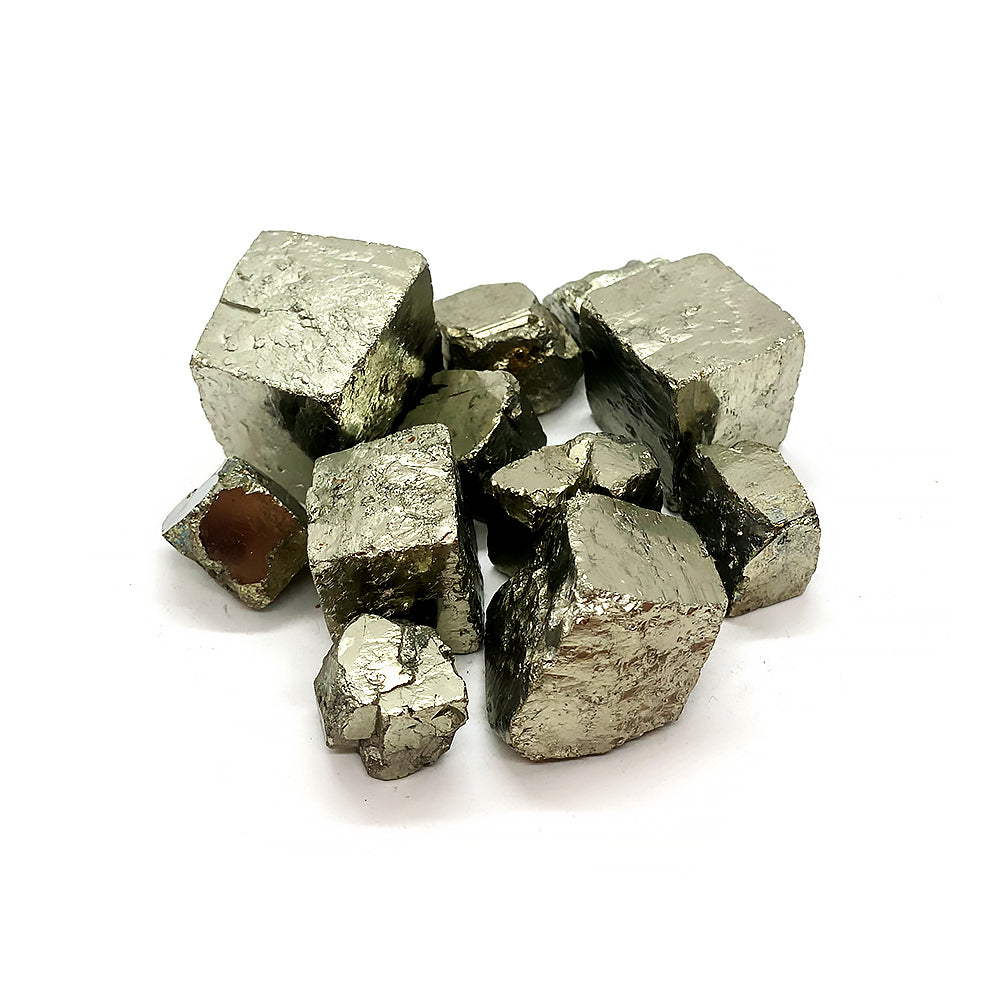 Rough pyrite cubes