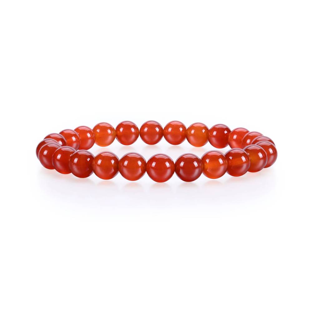 Rokassprādze Ahāts / Sarkanais Ahāts Brazīlija / Red Agate 6mm