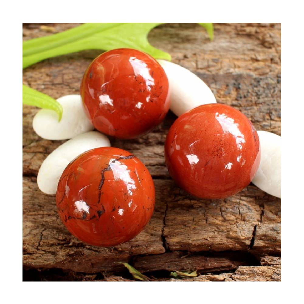Akmens Jašma / Sarkanā Jašma / Red Jasper Sphere 30mm