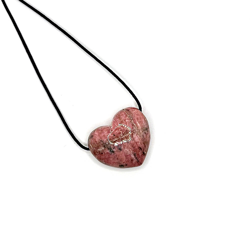 Pendant Rhodonite Heart