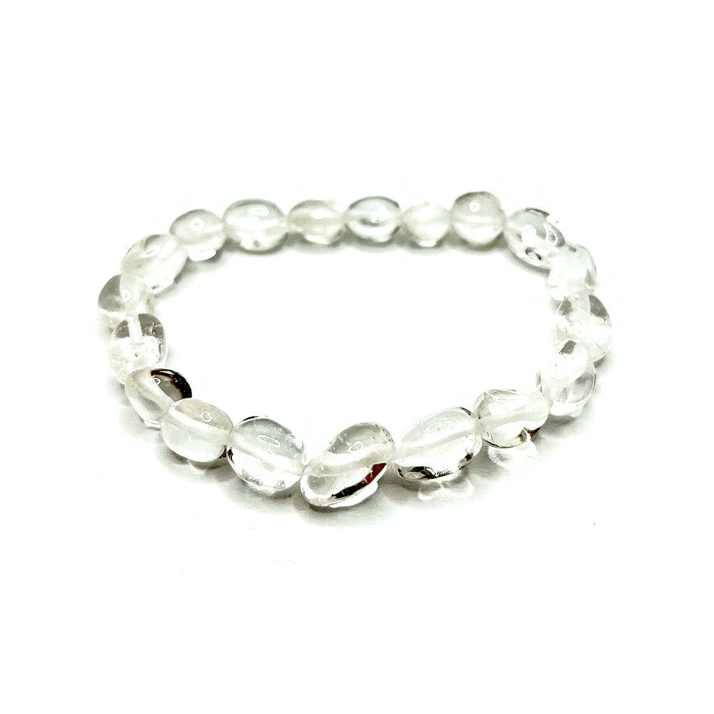 Stone Bracelet Rock Crystal 8-12mm