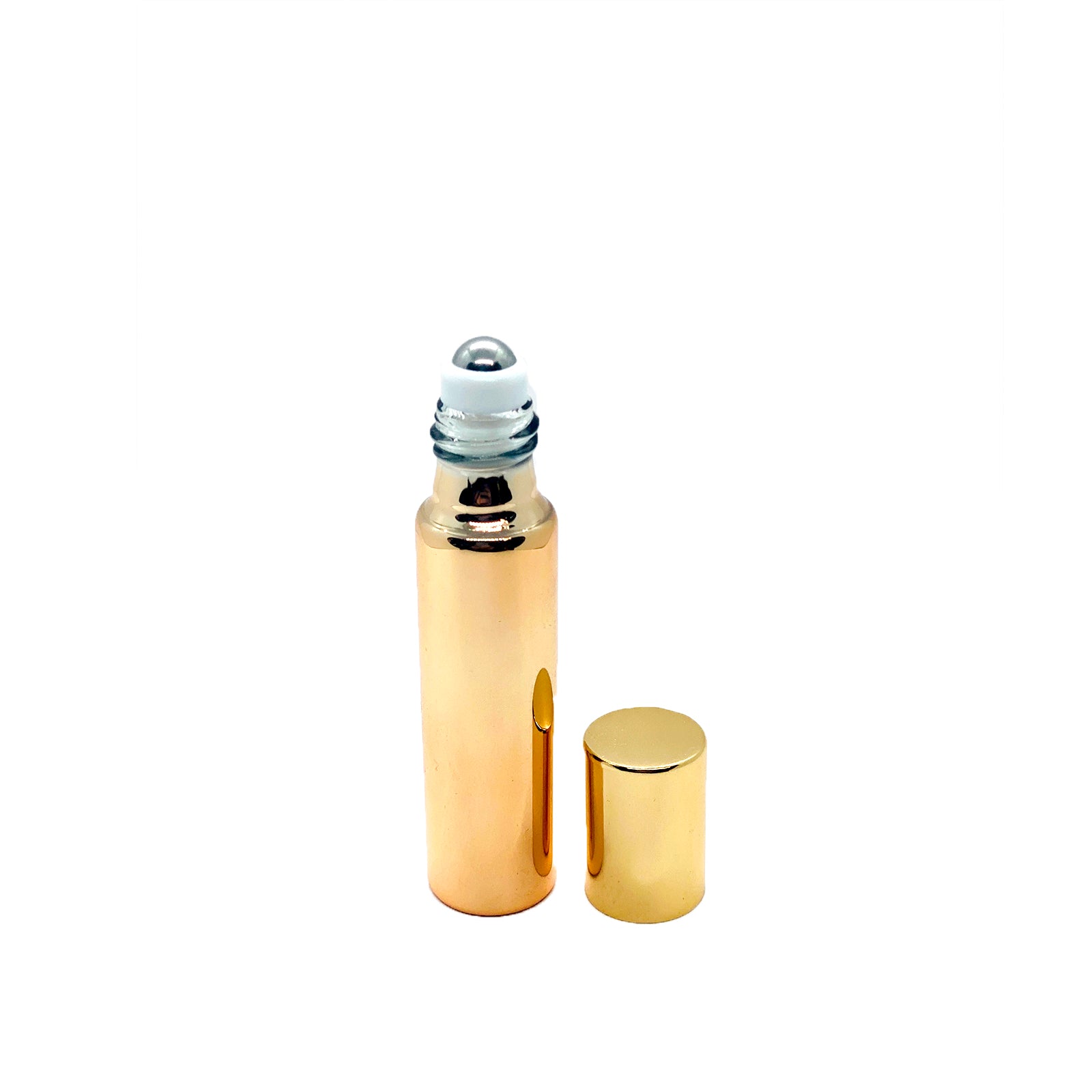 Glass bottle with metal roller 10ml