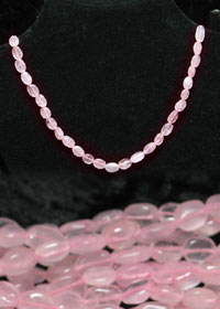 Stone Necklace Rose Quartz 45cm