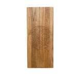 Load image into Gallery viewer, Wooden Oak acupressure Sadhu Board &quot;Flower of Life&quot;
