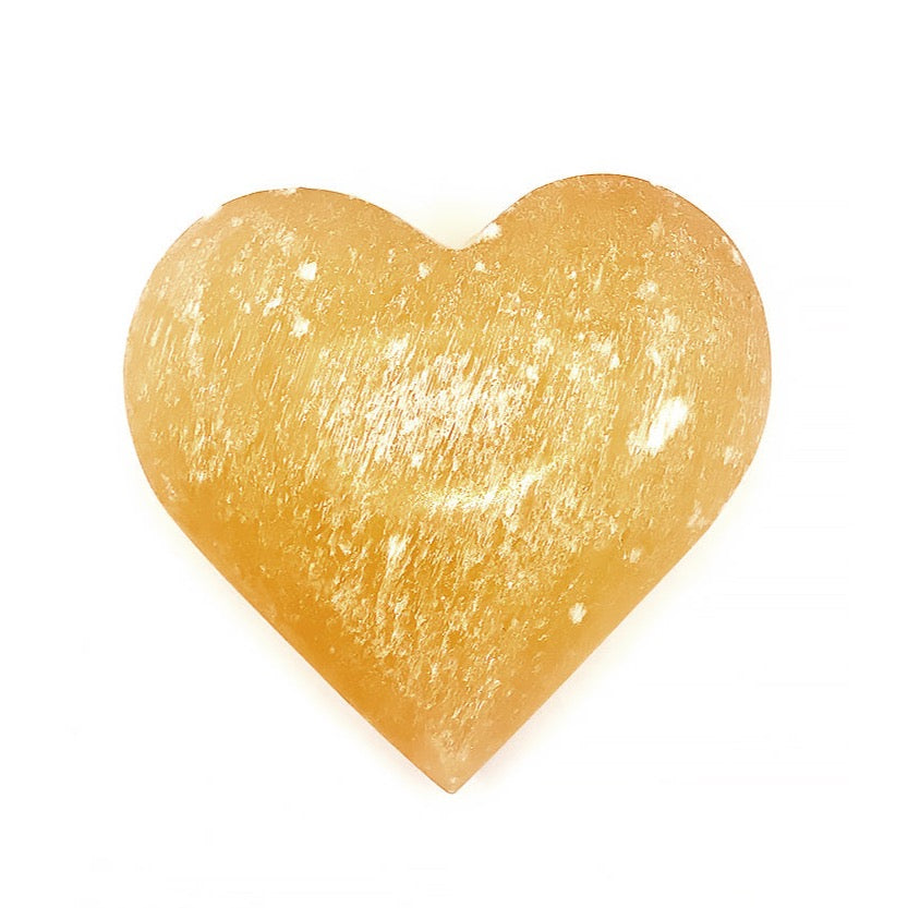 Akmens Selenīts / Oranžais selenīts / Orange Selenite Heart 70-80mm
