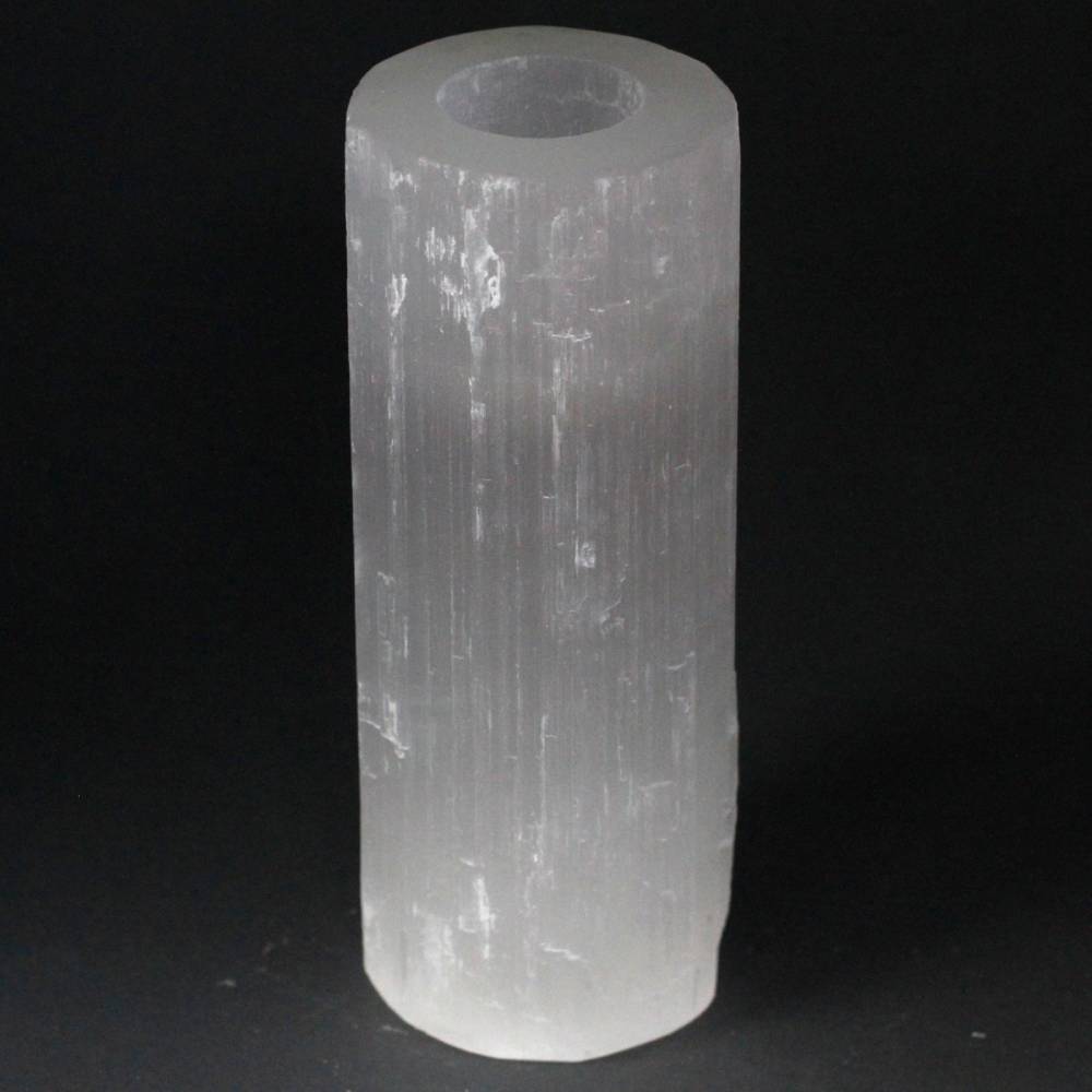 Svečturis Selenīts / Selenite Cylinder Candle Holder 8cm / 10cm / 15cm / 20cm