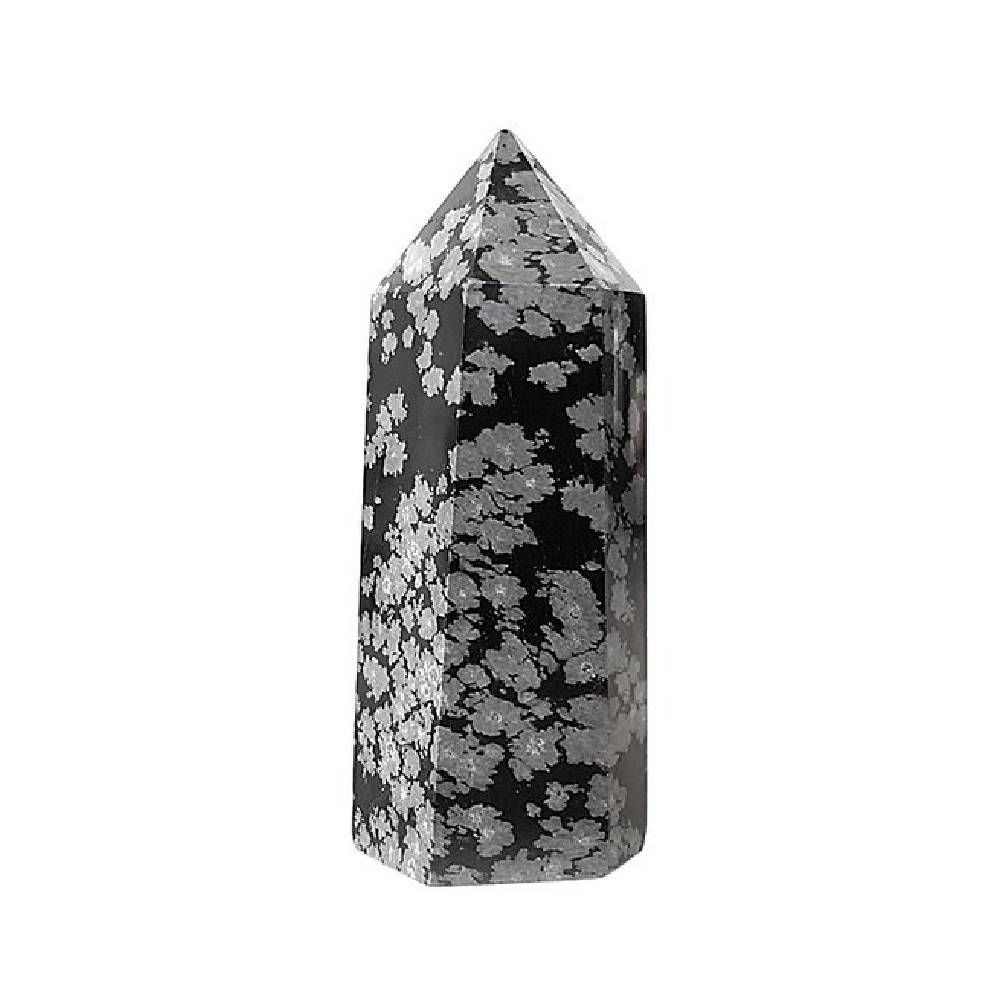 Akmens Obsidiāns / Sniegpārslu Obsidiāns / Snowflake Obsidian 6-12cm