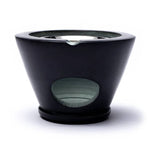 Load image into Gallery viewer, Incense burner Maroque black with sieve 7x13cm
