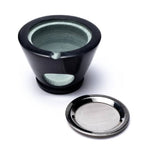 Load image into Gallery viewer, Incense burner Maroque black with sieve 7x13cm
