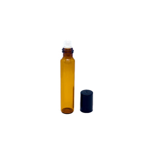 Glass bottle with glass roller 10ml