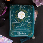Ielādēt attēlu galerijas skatītājā, Samta Maisiņš ar rāvējslēdzēju The Sun Tarot 20x15cm
