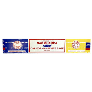 Incense Sticks Nag Champa & White Sage 16g