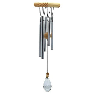 Windchime with five chimes and crystal windcatcher 48cm