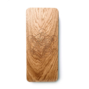 Oak wood Sadhu Board with copper nails "Metatron's Cube" 9mm / 10mm / 11mm