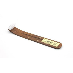 Wooden Incense Holder with Natural Stones