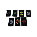 Load image into Gallery viewer, Velvet Bag 7 Chakra 10.5x8cm
