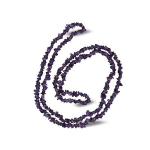 Stone Necklace Amethyst Chips 90cm