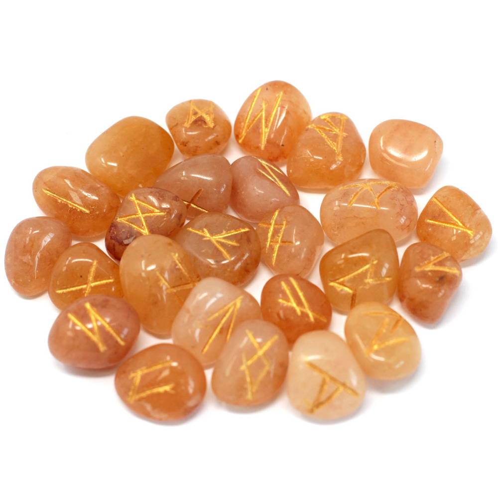Runes Yellow Aventurine